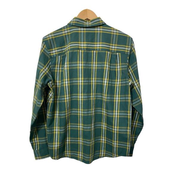 Prana  Men's Long Sleeved Dolberg Flannel Shirt Green Plaid Size Small NEW - Picture 3 of 6